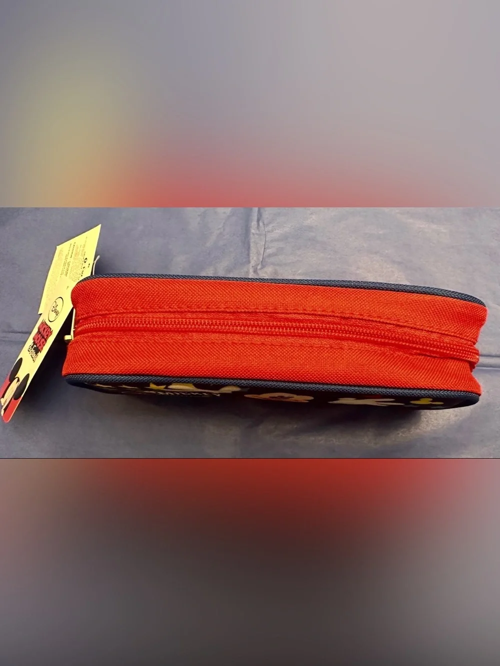Disney Mickey Mouse Blue and Red Star Pencil Pouch*Brand New*